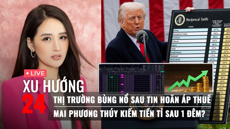 Xu Hướng 24: Thị trường bùng nổ sau tin hoãn áp thuế | Mai Phương Thúy kiếm tiền tỉ sau 1 đêm?