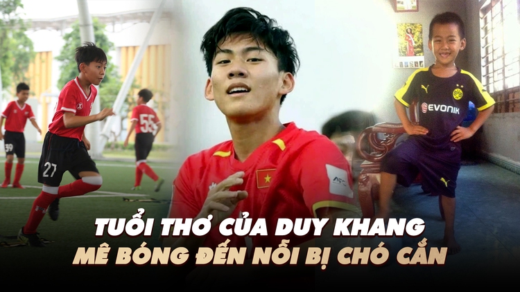 Tuổi thơ của ngôi sao U.17 Hoàng Trọng Duy Khang: Mê bóng đá đến nỗi bị chó cắn