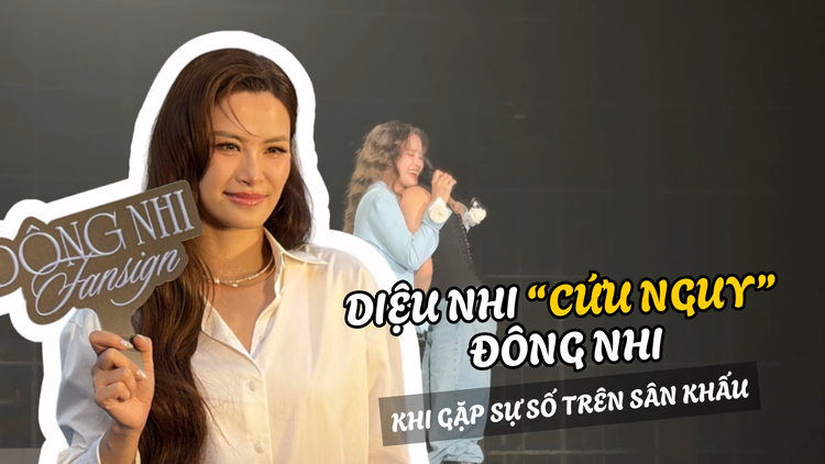 Diệu Nhi 'cứu nguy' khi Đông Nhi gặp sự cố trên sân khấu