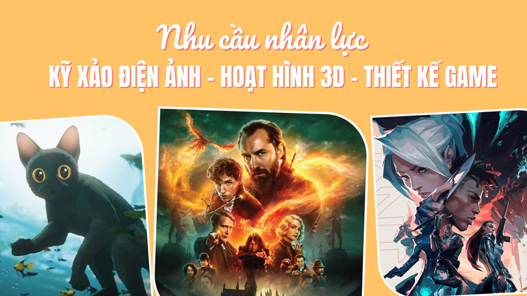 Nhu cầu nhân lực ngành kỹ xảo điện ảnh, hoạt hình 3D, thiết kế game