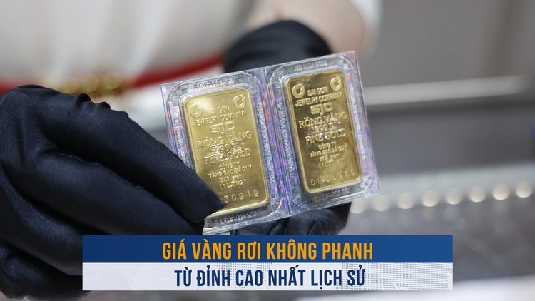 Biến động vàng ngày 23.4: Giá vàng rơi không phanh từ đỉnh cao nhất lịch sử