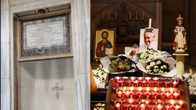 Bất ngờ mộ phần giản dị của Giáo hoàng Francis