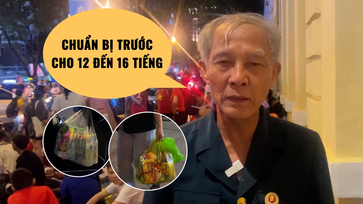 Đi xem diễu binh, cựu chiến binh chuẩn bị đồ đạc cho 16 tiếng ngoài trời