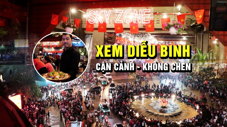 Xem diễu binh 30.4 'cận cảnh, không chen' tại nhà hàng có vị trí vàng ở TP.HCM