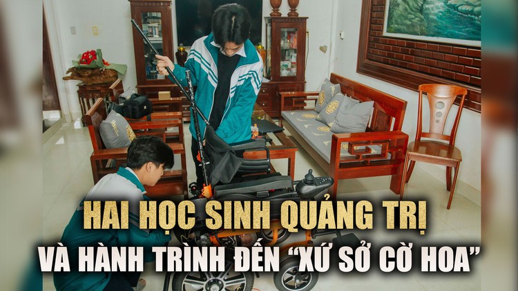 Hai học sinh Quảng Trị và hành trình đến 'xứ sở cờ hoa'