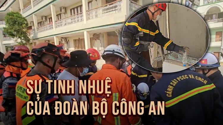 Chiến thuật dùng chai nước thăm dò công trình của Công an Việt Nam