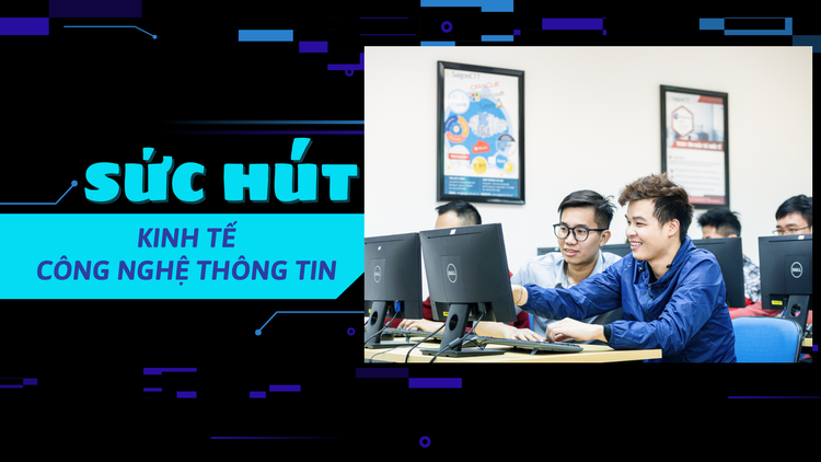 Sức hút của khối ngành kinh tế, công nghệ thông tin: ‘Làm việc tại nhà, lương tính bằng đô’