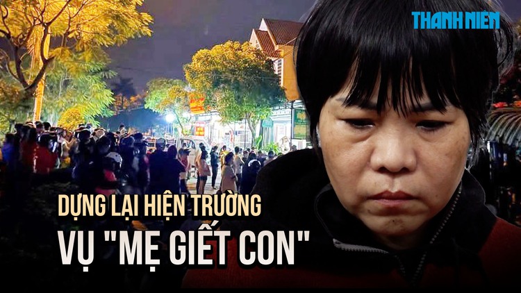 Dựng lại hiện trường vụ 'mẹ giết con' ở Quảng Nam, hàng người tập trung theo dõi