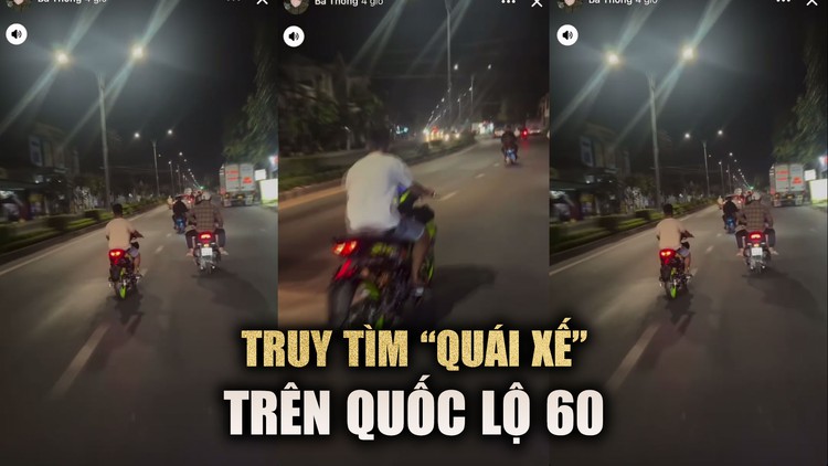 Tiền Giang: Thót tim cảnh ‘quái xế’ lạng lách trên QL 60