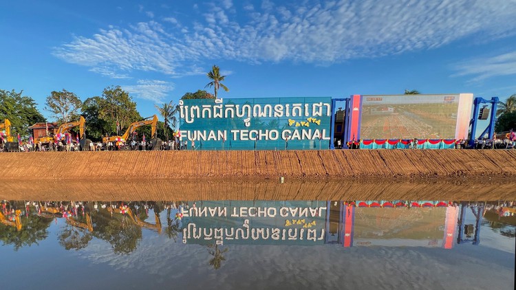 Campuchia nói dự án kênh đào Phù Nam Techo đúng tiến độ, chuẩn bị giai đoạn 2