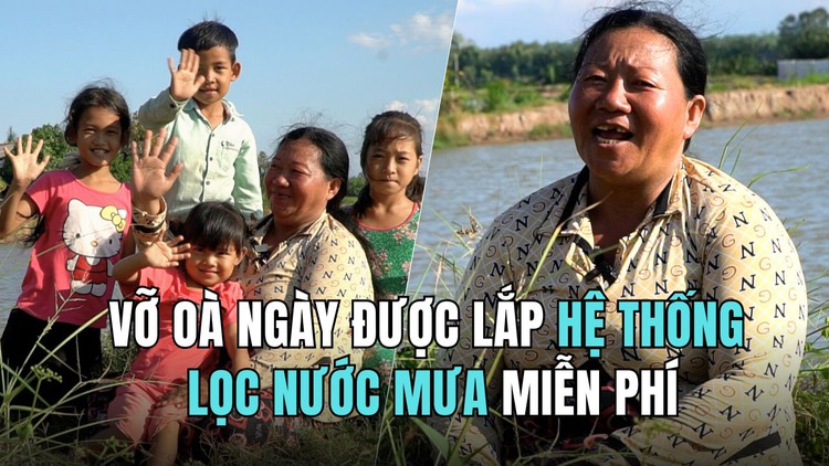 Người miền Tây mừng muốn khóc ngày được lắp miễn phí hệ thống siêu lọc nước mưa