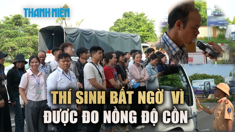 Lần đầu CSGT Quảng Bình tổ chức sát hạch: Lý do đo nồng độ cồn trước khi thi