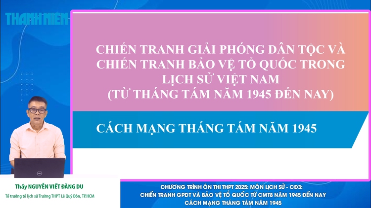 BÍ QUYẾT ÔN THI THPT 2025 | Môn lịch sử | Chuyên đề 3 | Cách mạng tháng Tám năm 1945