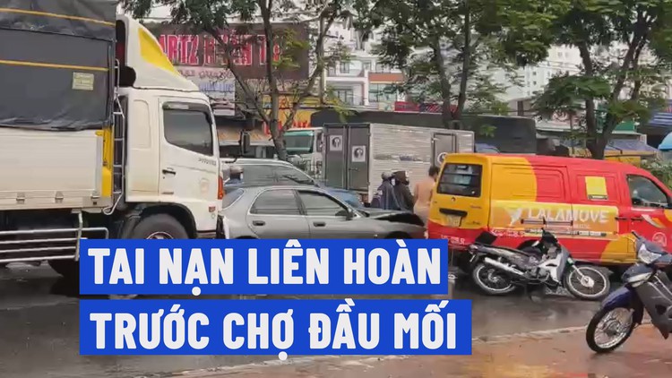 Tai nạn liên hoàn trước chợ đầu mối Thủ Đức, 3 người thương vong