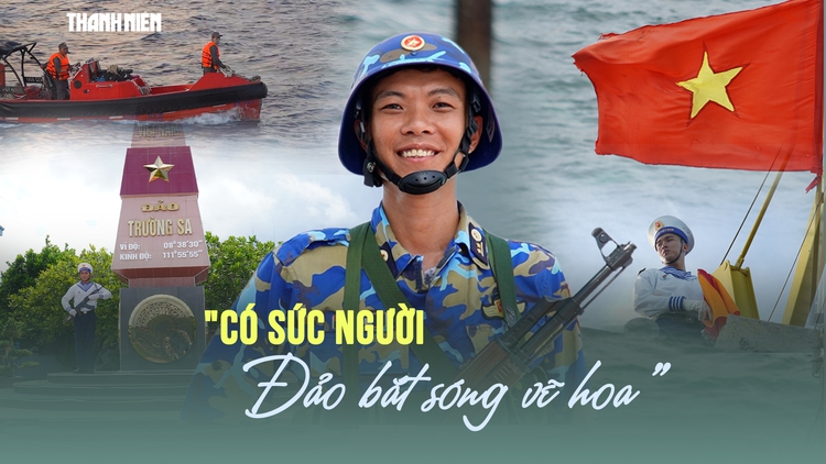 Những trái tim trẻ ở Trường Sa: 'Có sức người, đảo bắt sóng vẽ hoa'