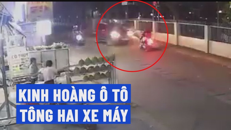 Tai nạn liên hoàn, nạn nhân bị hất tung lên cao