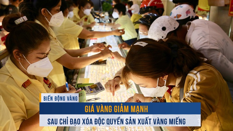 Biến động vàng ngày 29.5: Giá vàng lại 'nhấp nhô'