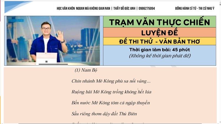 BÍ QUYẾT ÔN THI THPT 2025 | Môn ngữ văn | Chuyên đề 6 | Trạm văn thực chiến - Đọc hiểu văn bản thơ