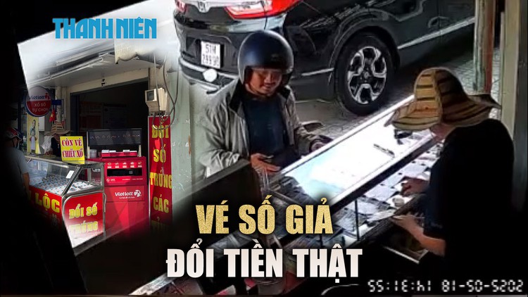 Cận cảnh 'độc chiêu' mang vé số giả đi đổi tiền thưởng ở TP.HCM