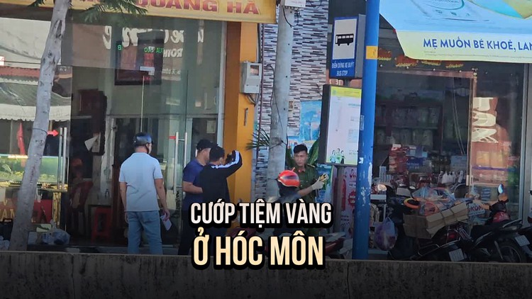 Ráo riết truy bắt nghi phạm dàn cảnh cướp tiệm vàng ở Hóc Môn
