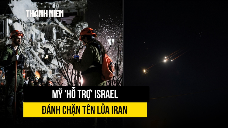 Mỹ giúp Israel đánh chặn tên lửa, ông Trump cảnh báo Iran