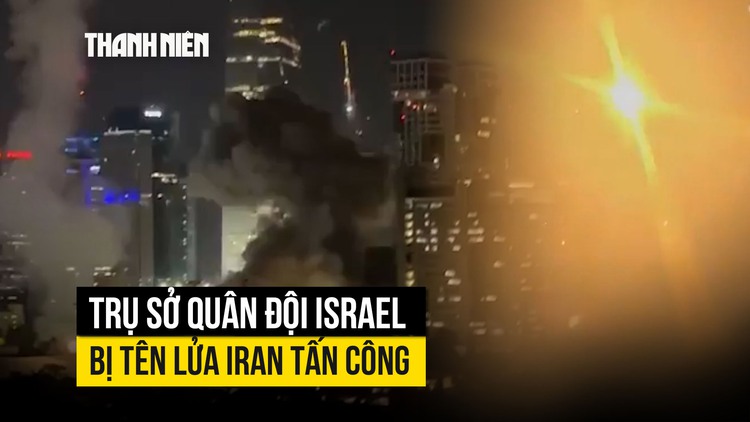 Tên lửa Iran xuyên Vòm Sắt tấn công 'Lầu Năm Góc' của Israel