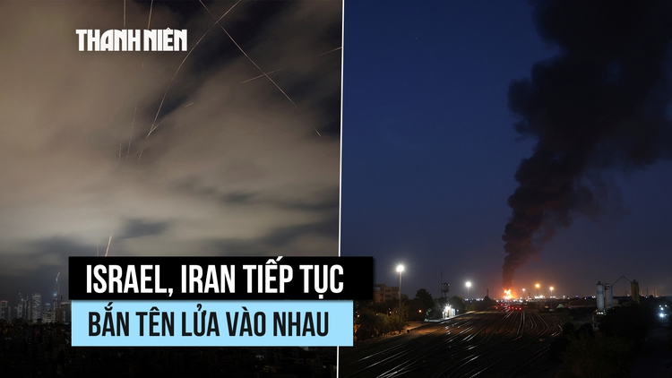 Tên lửa Iran tiếp tục dội xuống Israel