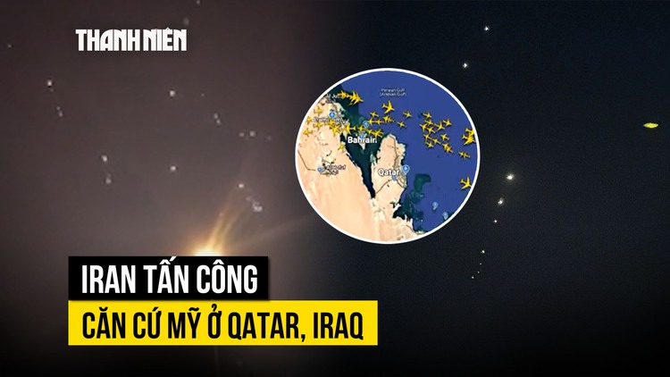 Iran bắn tên lửa vào căn cứ không quân Mỹ ở Qatar