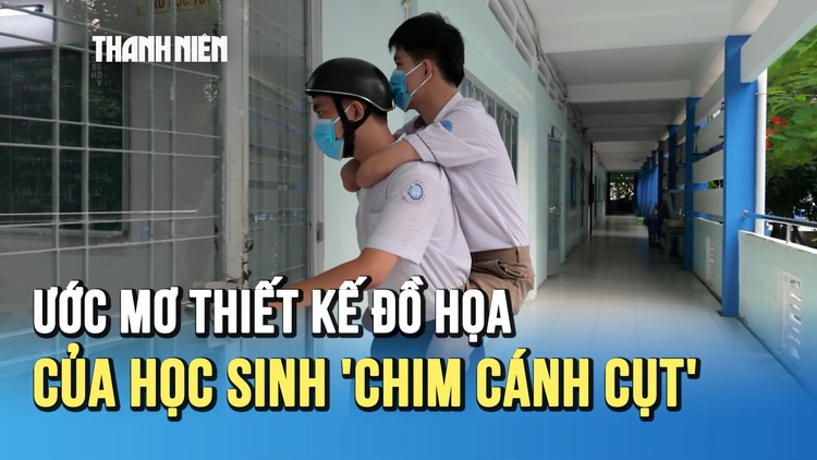 Thi tốt nghiệp THPT 2025: Ước mơ thiết kế đồ họa của cậu học trò ‘chim cánh cụt’ mất tứ chi