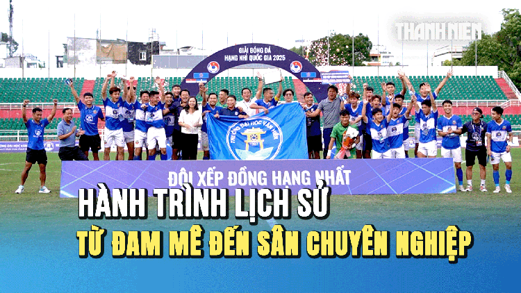 Lần đầu tiên có đội bóng của trường đại học thi đấu tại Giải hạng Nhất Quốc gia