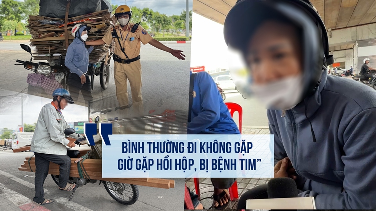 CSGT phạt xe cồng kềnh, người chở hàng hơn 200 kg nói vì hoàn cảnh