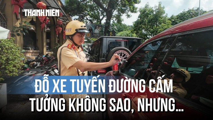 Chủ quan đỗ xe sai quy định, tài xế 'méo mặt' vì mất tiền phạt nguội
