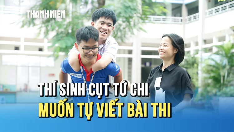 Thí sinh mất tứ chi thi tốt nghiệp THPT 2025: ‘Em sẽ tự viết khi làm bài thi môn văn'
