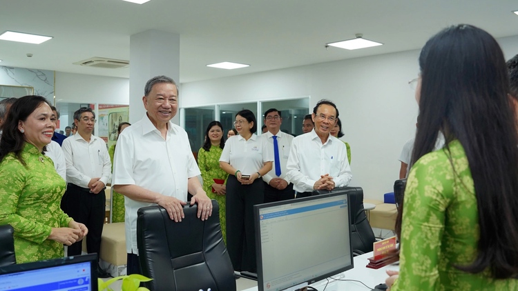 Phường đầu tiên được Tổng Bí thư đến thăm và làm việc trước khi vận hành chính thức