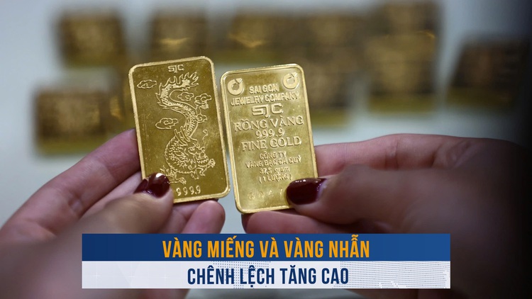 Biến động vàng ngày 4.6: Chênh lệch vàng miếng và vàng nhẫn tăng cao