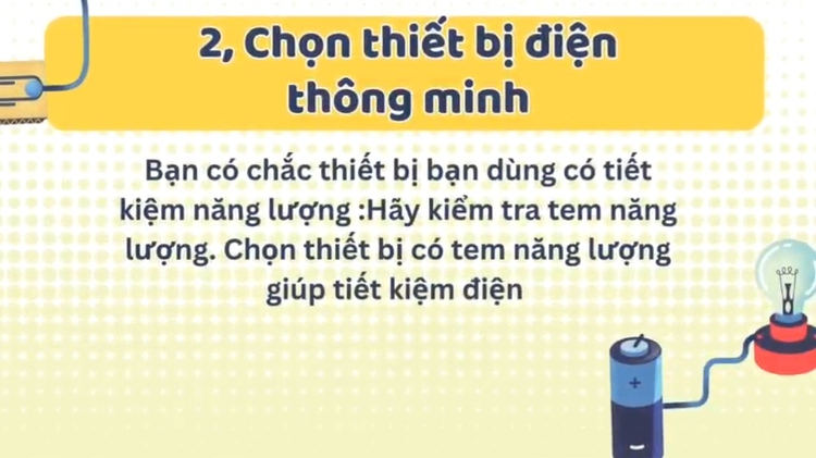 Tiết kiệm điện ngay từ khâu mua hàng