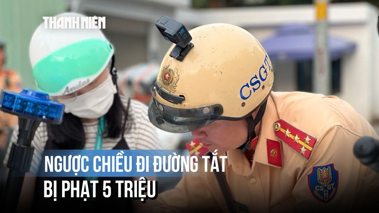 Cô gái bị phạt 5 triệu vì chạy ngược chiều trên vỉa hè TP.HCM