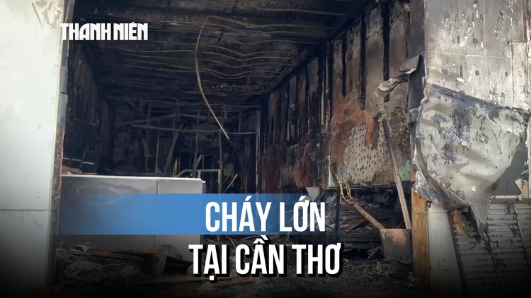 Cháy tiệm điện thoại tại trung tâm TP.Cần Thơ