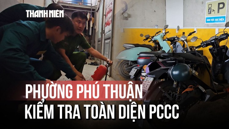 Sau vụ cháy cư xá Độc Lập, phường Phú Thuận kiểm tra toàn diện PCCC