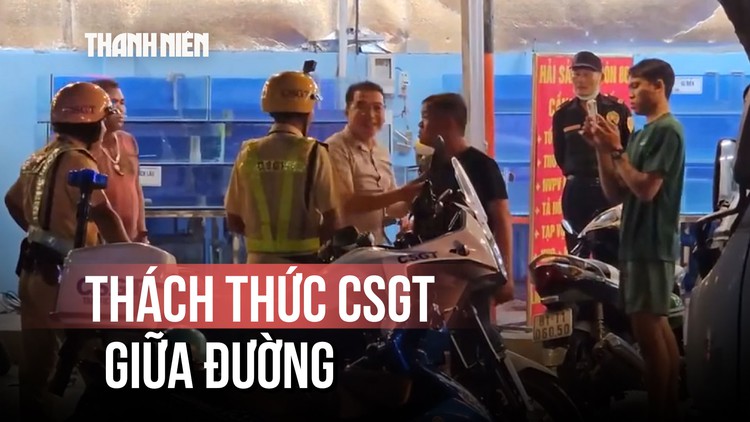 Thách thức CSGT giữa đường, 4 người bị khống chế trong đêm