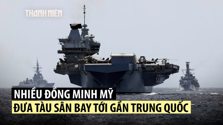 Đồng minh Mỹ đưa tàu sân bay đến gần Trung Quốc
