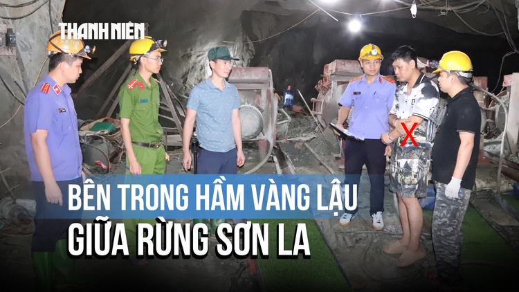 Đột kích hầm vàng lậu giữa rừng: Cả dây chuyền hoạt động trong lòng đất