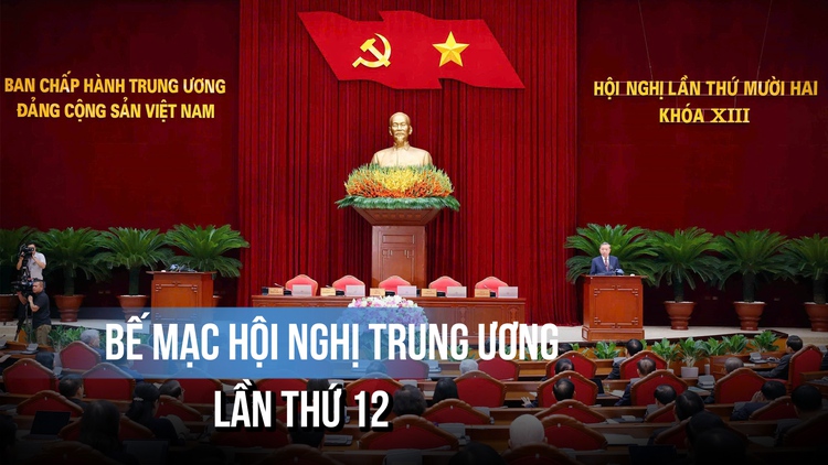 Toàn cảnh bế mạc Hội nghị T.Ư lần thứ 12
