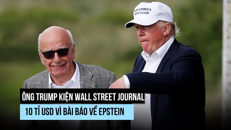 Ông Trump đấu trùm truyền thông vì bài báo về nghi phạm ấu dâm Epstein