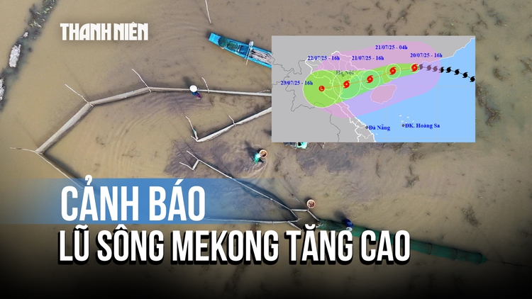 Bão số 3 Wipha cách Quảng Ninh hơn 500 km, cảnh báo lũ sông Mekong tăng cao