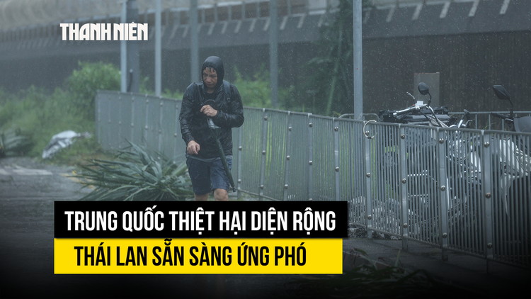 Bão Wipha gây thiệt hại ở Trung Quốc, Thái Lan lập 'phòng tác chiến'