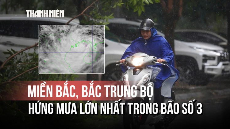 Bão số 3 (Wipha) di chuyển chậm gây mưa lớn kéo dài