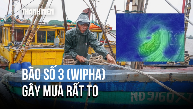 Bão số 3 (Wipha) gây mưa rất to, cảnh báo lũ quét, sạt lở và ngập lụt