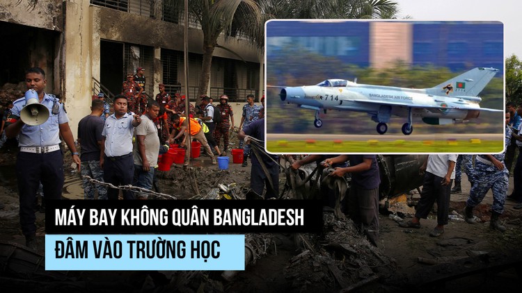 Máy bay đâm vào trường học Bangladesh, thương vong hơn 180 người