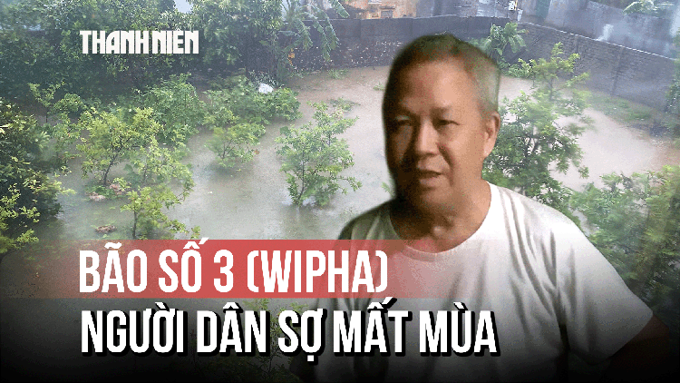 Bão số 3 (Wipha) khiến Thanh Hóa ngập sâu, người dân sợ mất mùa